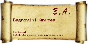 Bagnovini Andrea névjegykártya